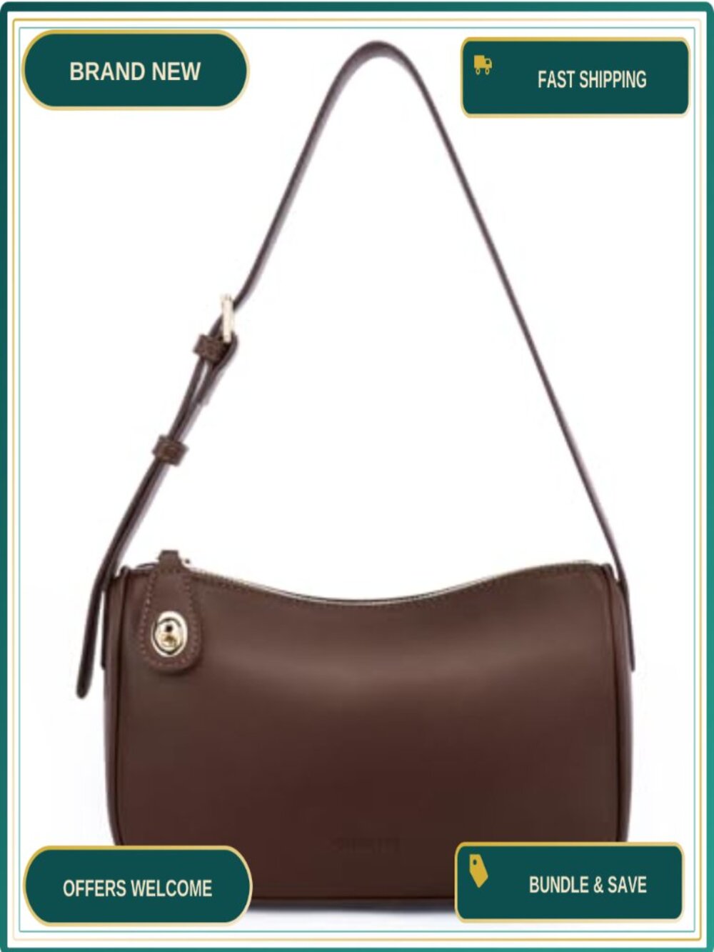 RFID Crossbody Shoulder Bag Vegan Leather Anti-Theft Purse